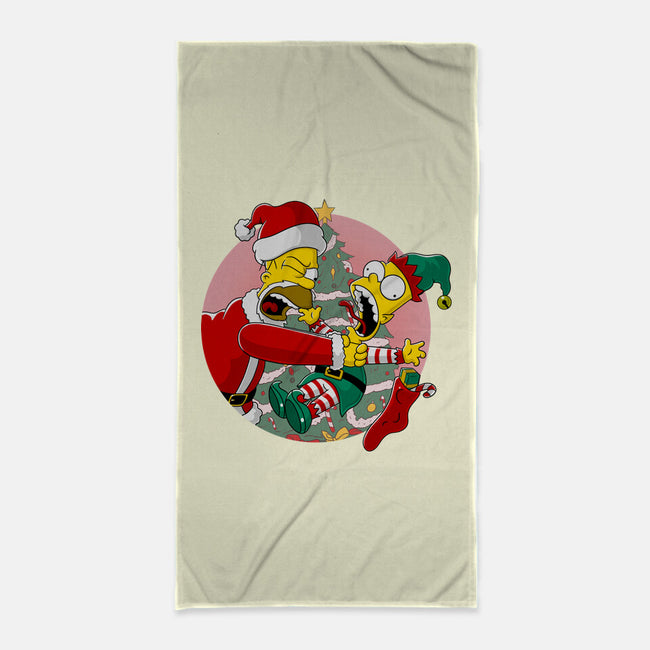 Not Santa's Helper-None-Beach-Towel-MarianoSan