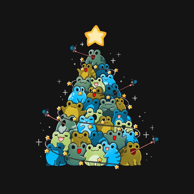 Froggy Christmas-Unisex-Basic-Tee-Vallina84