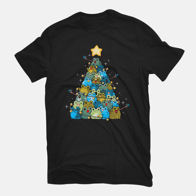 Froggy Christmas-Mens-Heavyweight-Tee-Vallina84