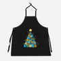 Froggy Christmas-Unisex-Kitchen-Apron-Vallina84