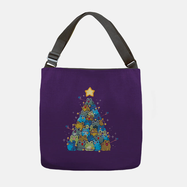 Froggy Christmas-None-Adjustable Tote-Bag-Vallina84