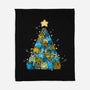 Froggy Christmas-None-Fleece-Blanket-Vallina84