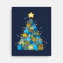 Froggy Christmas-None-Stretched-Canvas-Vallina84
