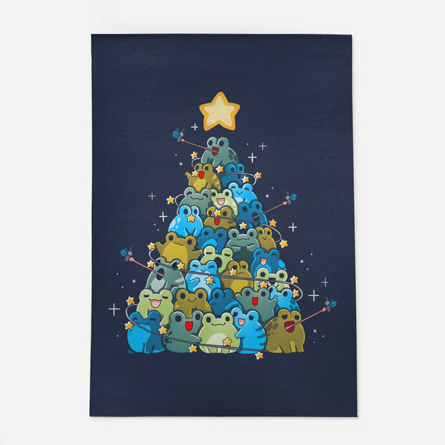 Froggy Christmas-None-Outdoor-Rug-Vallina84