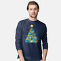 Froggy Christmas-Mens-Long Sleeved-Tee-Vallina84