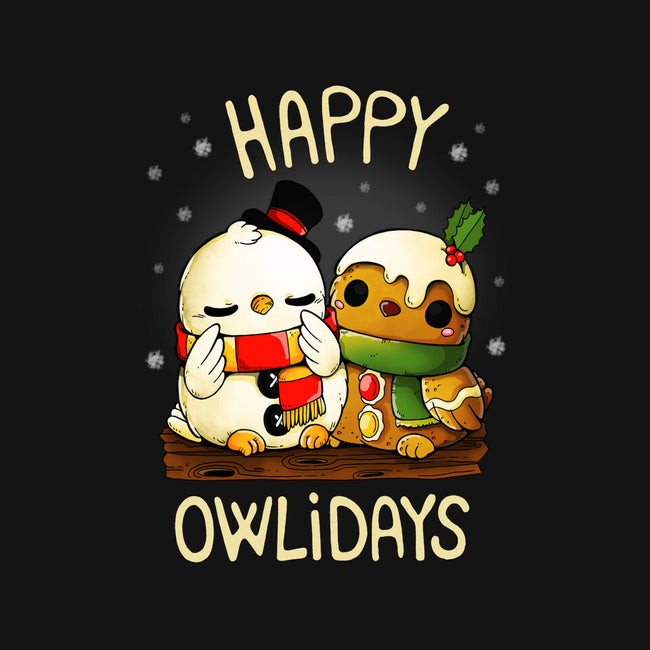 Happy Owlidays-Unisex-Crew Neck-Sweatshirt-Vallina84