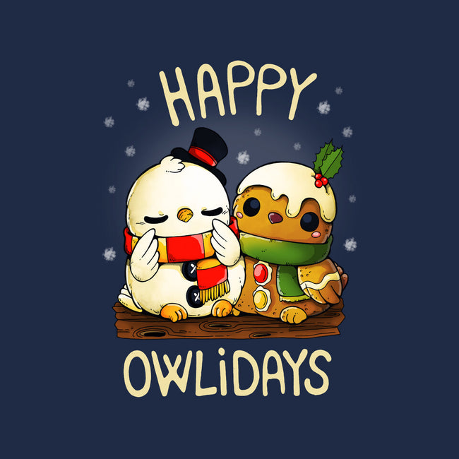 Happy Owlidays-Dog-Basic-Pet Tank-Vallina84