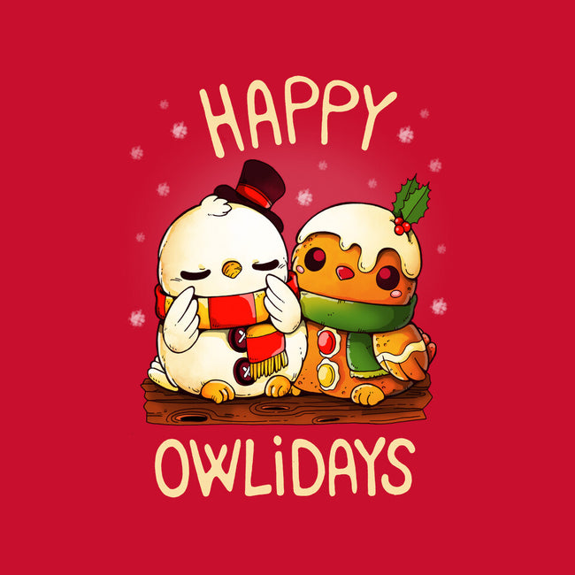 Happy Owlidays-None-Zippered-Laptop Sleeve-Vallina84