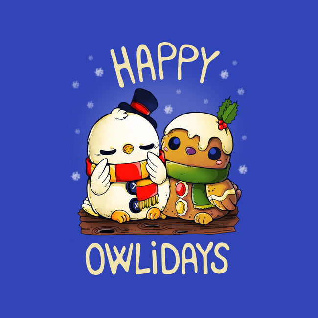 Happy Owlidays-Baby-Basic-Onesie-Vallina84