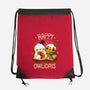 Happy Owlidays-None-Drawstring-Bag-Vallina84