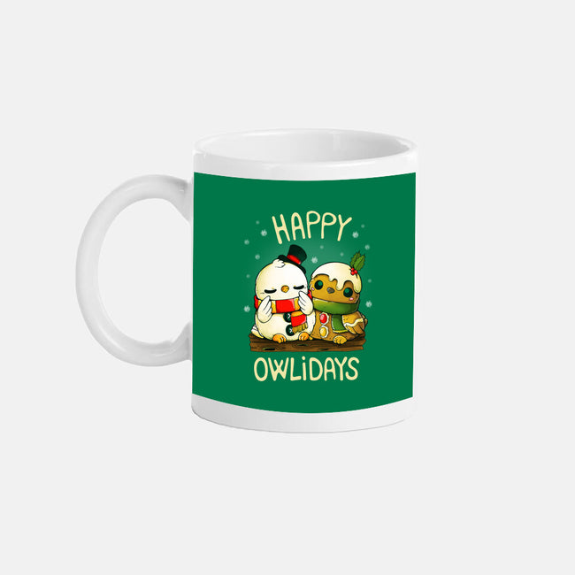 Happy Owlidays-None-Mug-Drinkware-Vallina84