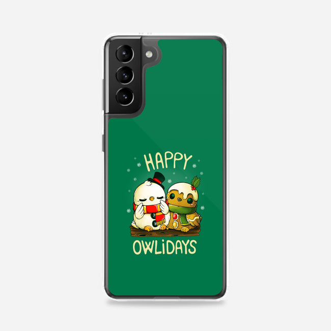 Happy Owlidays-Samsung-Snap-Phone Case-Vallina84