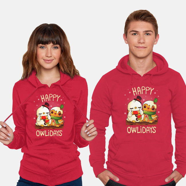 Happy Owlidays-Unisex-Pullover-Sweatshirt-Vallina84