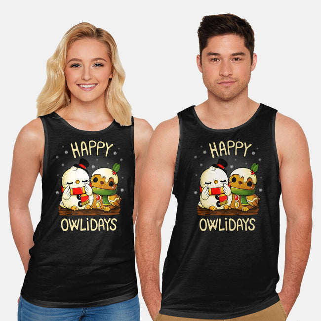 Happy Owlidays-Unisex-Basic-Tank-Vallina84