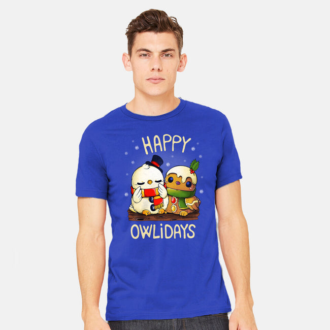 Happy Owlidays-Mens-Heavyweight-Tee-Vallina84