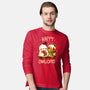 Happy Owlidays-Mens-Long Sleeved-Tee-Vallina84