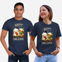 Happy Owlidays-Unisex-Basic-Tee-Vallina84