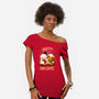 Happy Owlidays-Womens-Off Shoulder-Tee-Vallina84