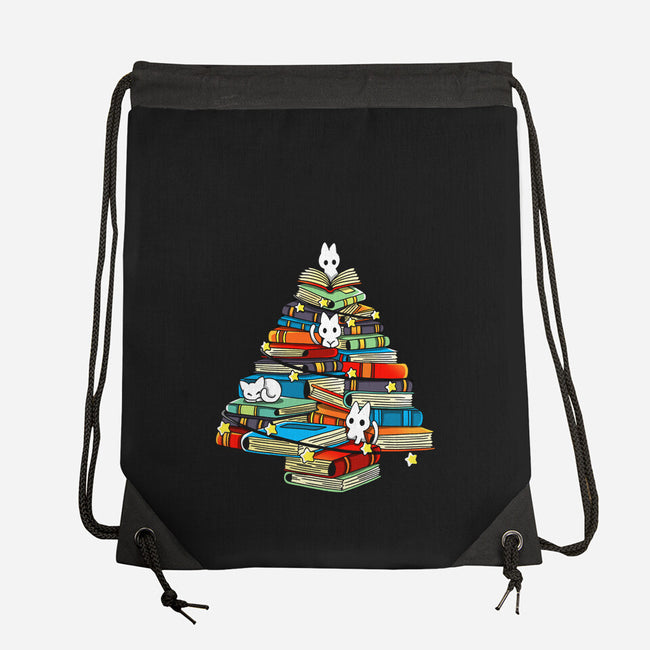 Christmas Books-None-Drawstring-Bag-Vallina84