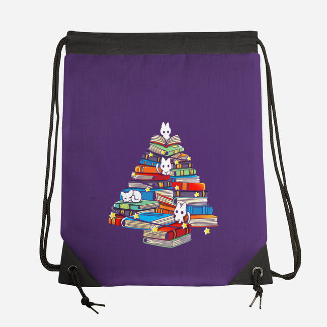 Christmas Books-None-Drawstring-Bag-Vallina84