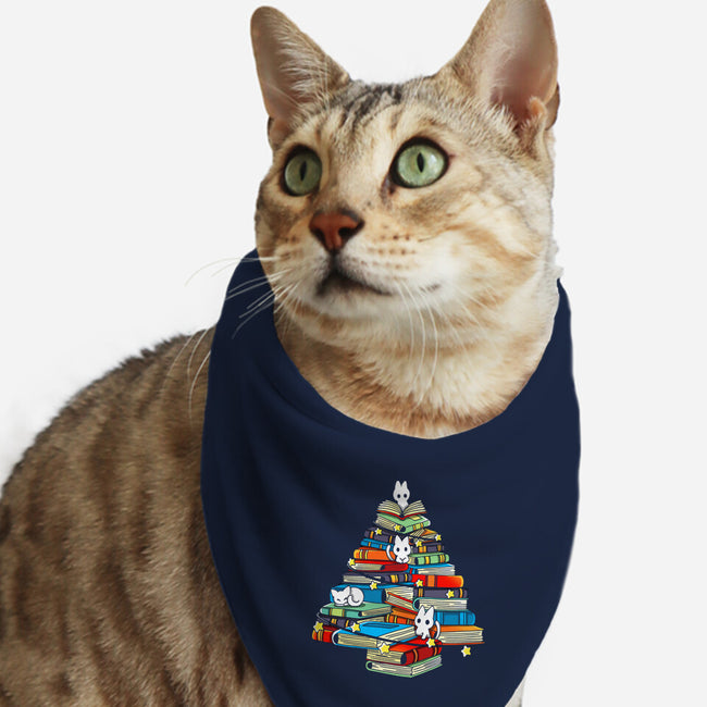 Christmas Books-Cat-Bandana-Pet Collar-Vallina84