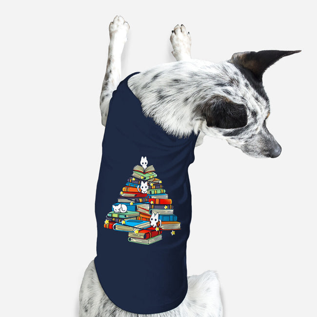 Christmas Books-Dog-Basic-Pet Tank-Vallina84