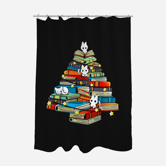 Christmas Books-None-Polyester-Shower Curtain-Vallina84