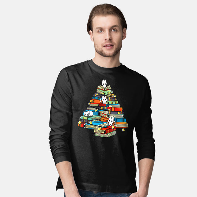 Christmas Books-Mens-Long Sleeved-Tee-Vallina84