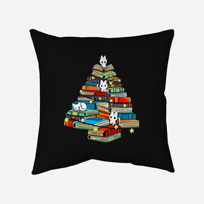 Christmas Books-None-Removable Cover-Throw Pillow-Vallina84