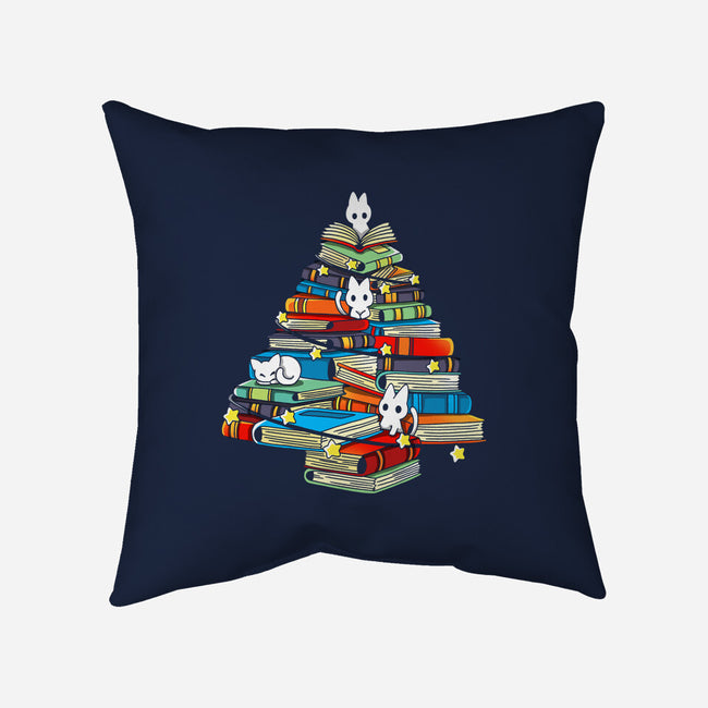 Christmas Books-None-Removable Cover-Throw Pillow-Vallina84