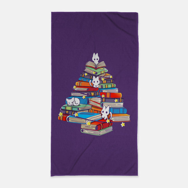 Christmas Books-None-Beach-Towel-Vallina84