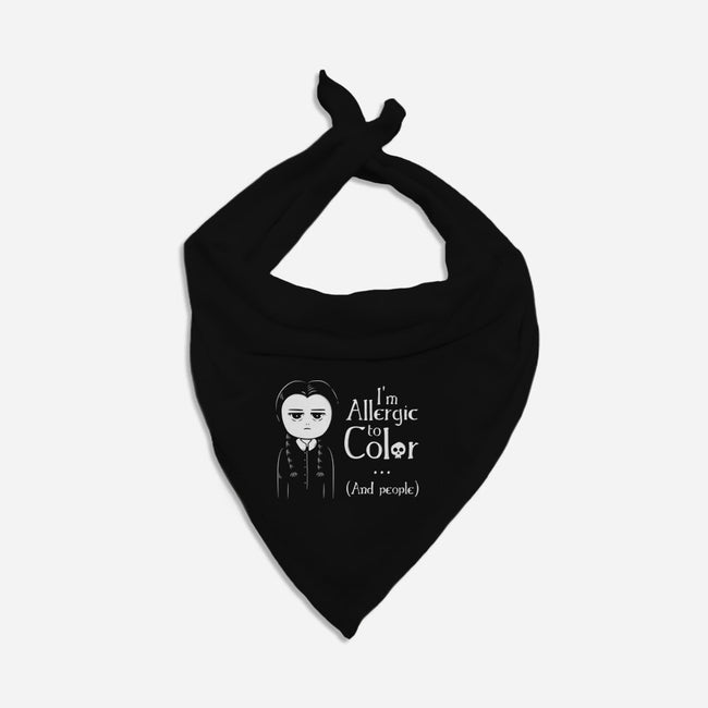 Allergic To Color-Dog-Bandana-Pet Collar-ducfrench