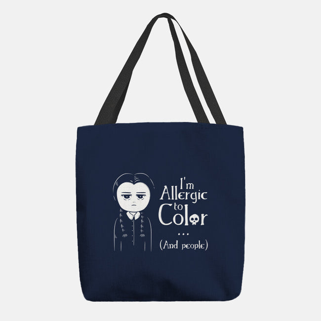 Allergic To Color-None-Basic Tote-Bag-ducfrench