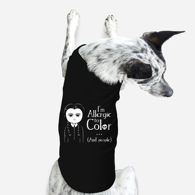 Allergic To Color-Dog-Basic-Pet Tank-ducfrench