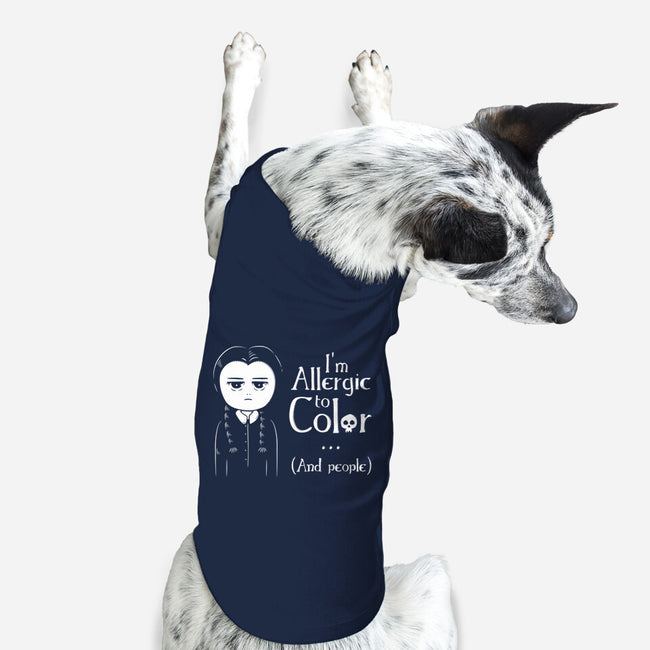 Allergic To Color-Dog-Basic-Pet Tank-ducfrench