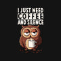 Coffee And Silence-Unisex-Basic-Tank-ducfrench