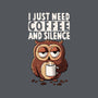 Coffee And Silence-None-Drawstring-Bag-ducfrench