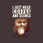 Coffee And Silence-Unisex-Crew Neck-Sweatshirt-ducfrench