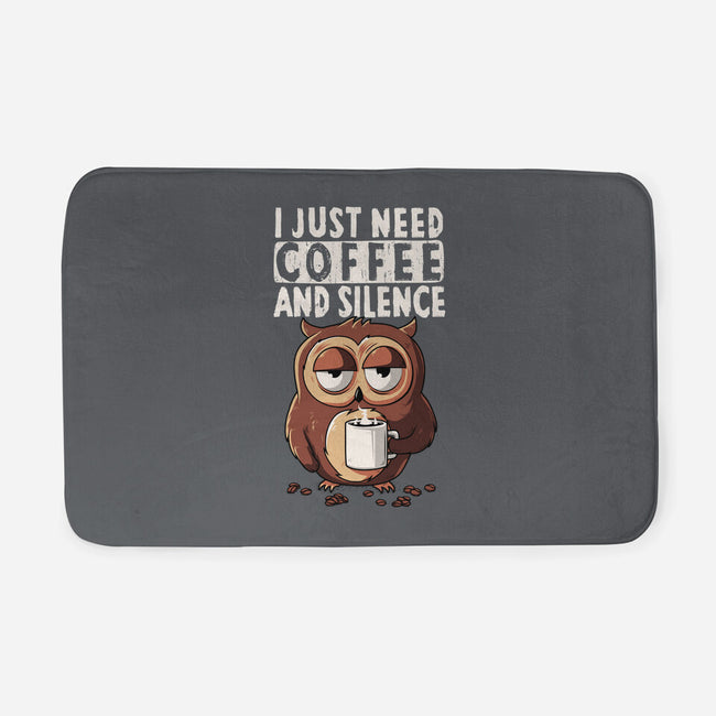 Coffee And Silence-None-Memory Foam-Bath Mat-ducfrench