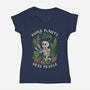 More Plants Please-Womens-V-Neck-Tee-eduely