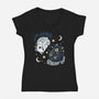 Ying Yang Ursa-Womens-V-Neck-Tee-Vallina84