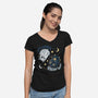 Ying Yang Ursa-Womens-V-Neck-Tee-Vallina84