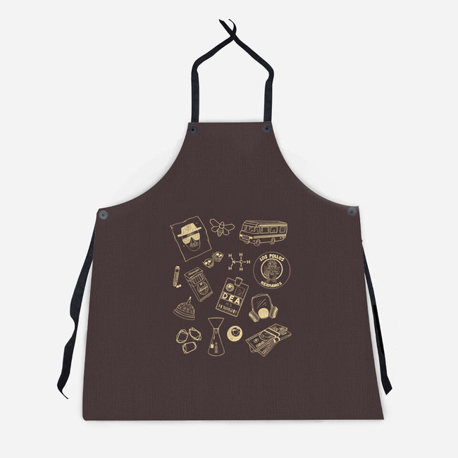 Blue Crystal-Unisex-Kitchen-Apron-OnlyColorsDesigns