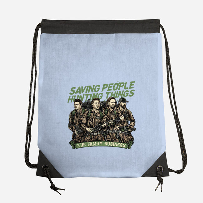 The Family Business-None-Drawstring-Bag-momma_gorilla