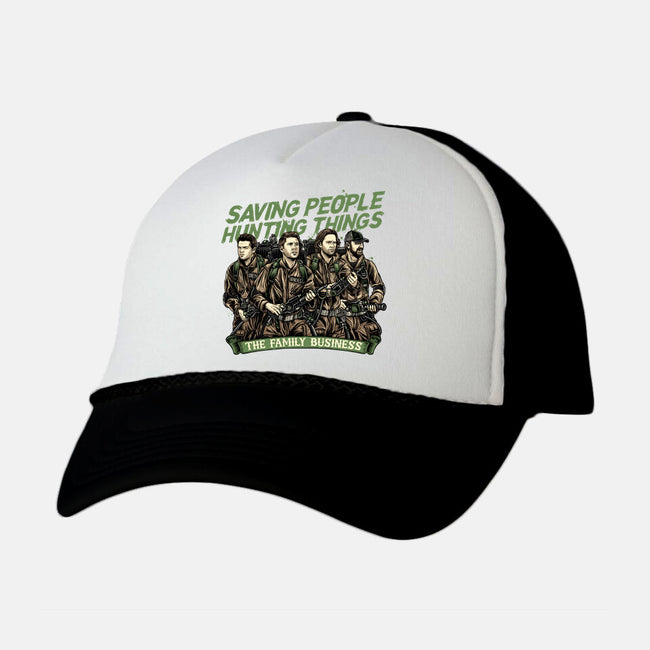 The Family Business-Unisex-Trucker-Hat-momma_gorilla