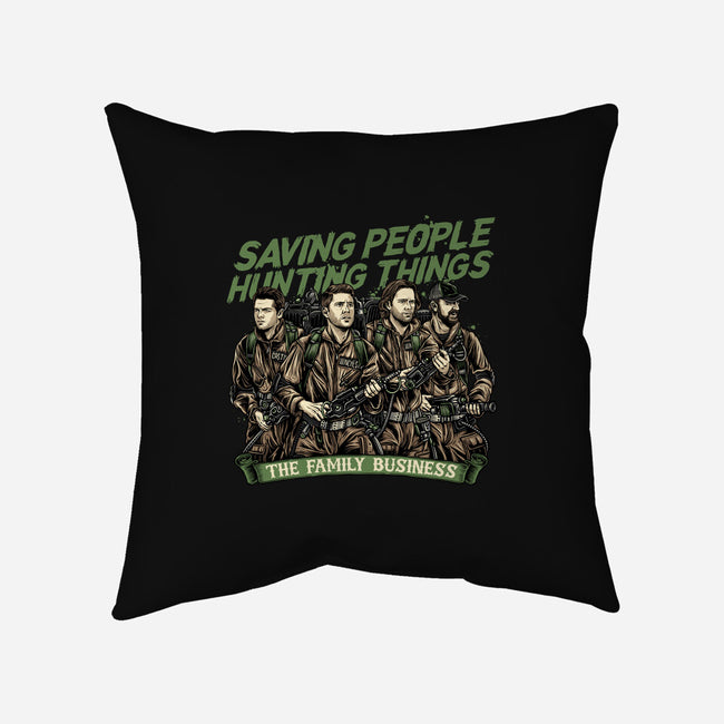 The Family Business-None-Non-Removable Cover w Insert-Throw Pillow-momma_gorilla