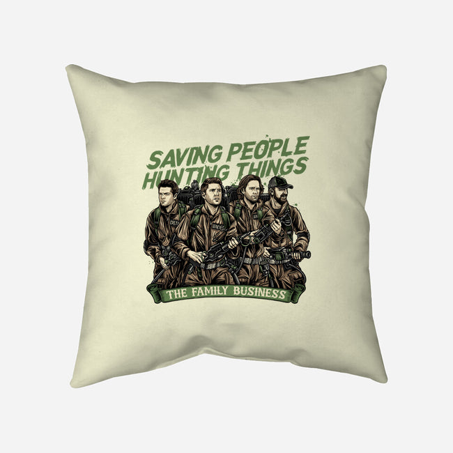 The Family Business-None-Non-Removable Cover w Insert-Throw Pillow-momma_gorilla