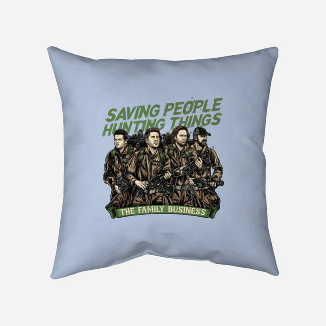 The Family Business-None-Removable Cover w Insert-Throw Pillow-momma_gorilla