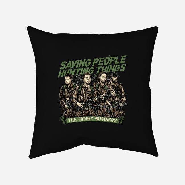 The Family Business-None-Removable Cover-Throw Pillow-momma_gorilla