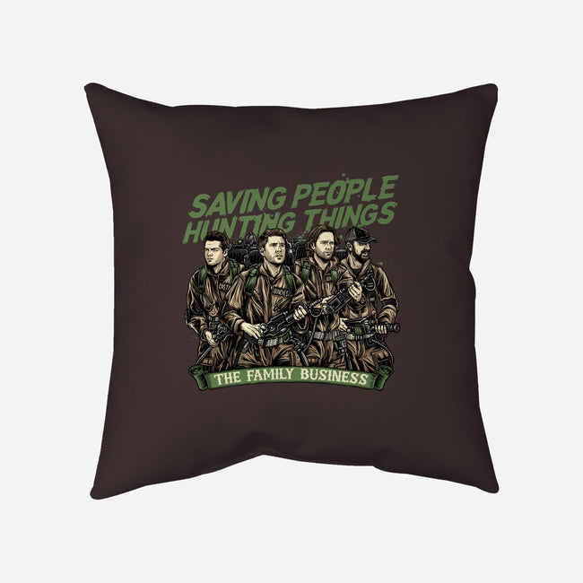 The Family Business-None-Removable Cover-Throw Pillow-momma_gorilla